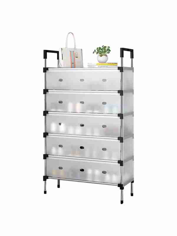 Metall poyabzal tokchasi polka | Oyoq kiyim javoni | Mustahkam va zamonaviy saqlash yechimi