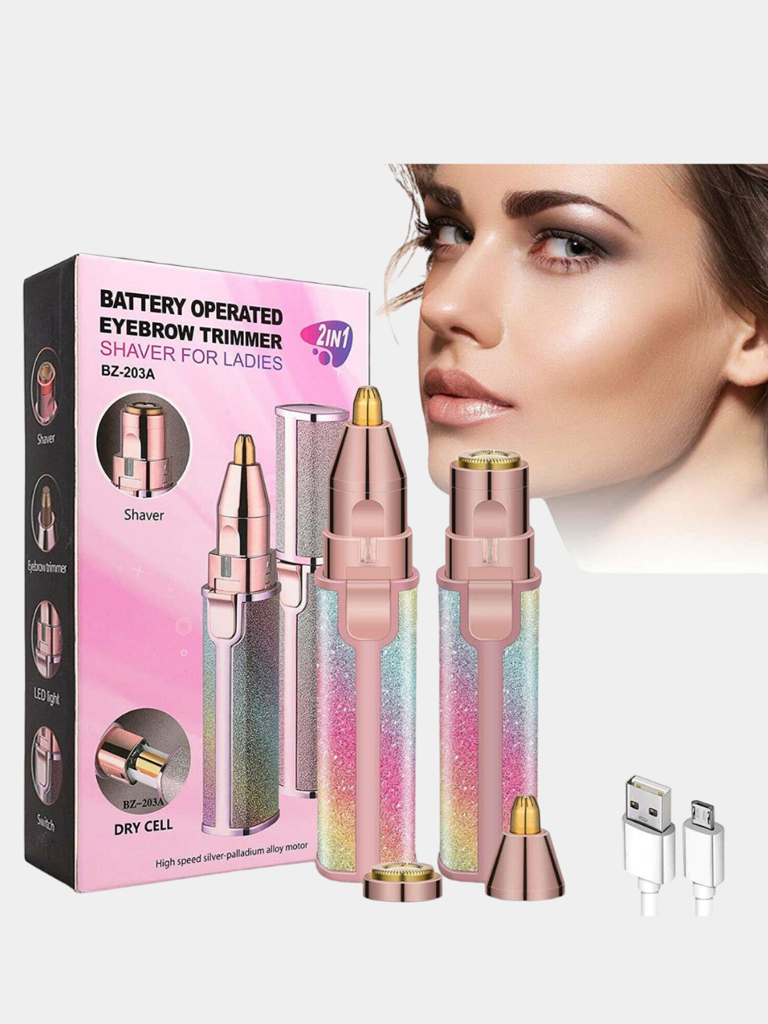 Ayollar uchun epilator 2in1 | Simsiz epilator | Zanglamaydigan po‘lat pichoqlar