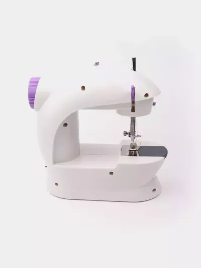 Portativ tikuv mashinasi pedal bilan Mini Sewing Machine SM202: ixcham, ko'p funksiyali va qulay tikuv uchun