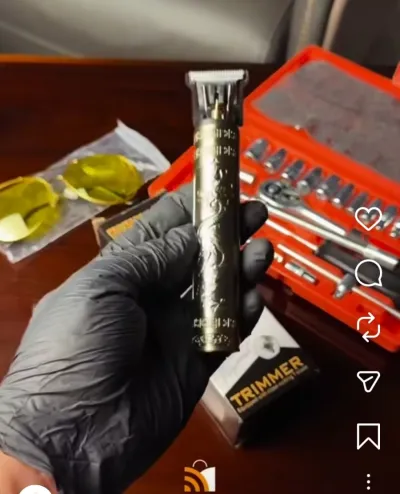 Ko'zaynaklar, soch soqol uchun trimmer va 46 qismli asboblar to'plami